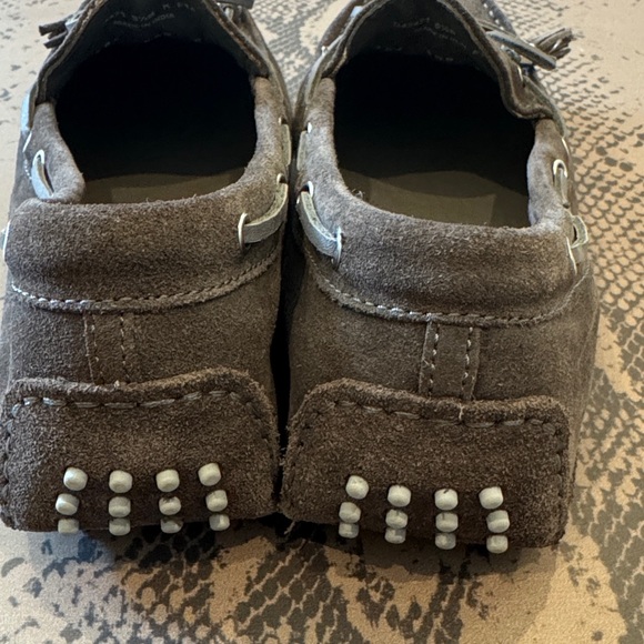 Cole Haan Women's Brown Suede Driving Loafers with Tassels - Picture 3 of 7